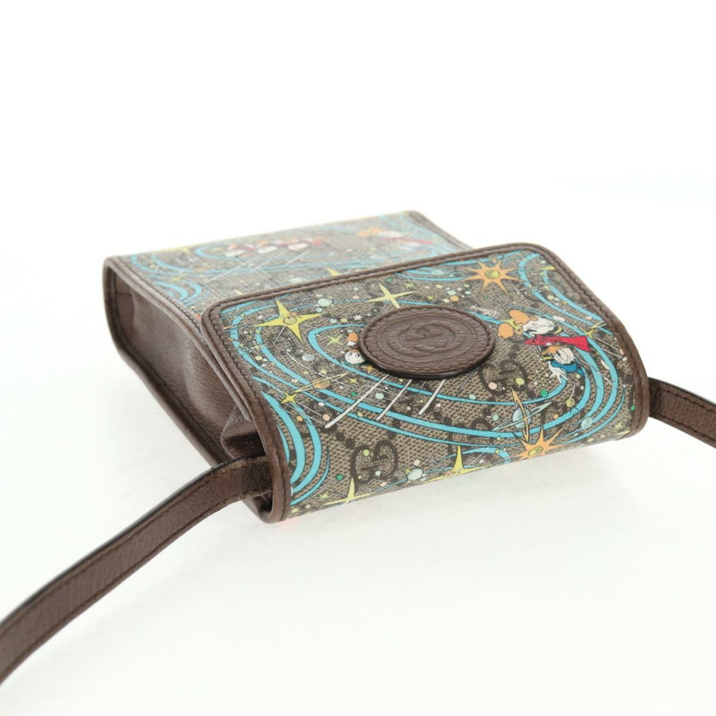 【日本直送】GUCCI GG Supreme 單肩包 PVC 米金色 647927 正品 142997M-5