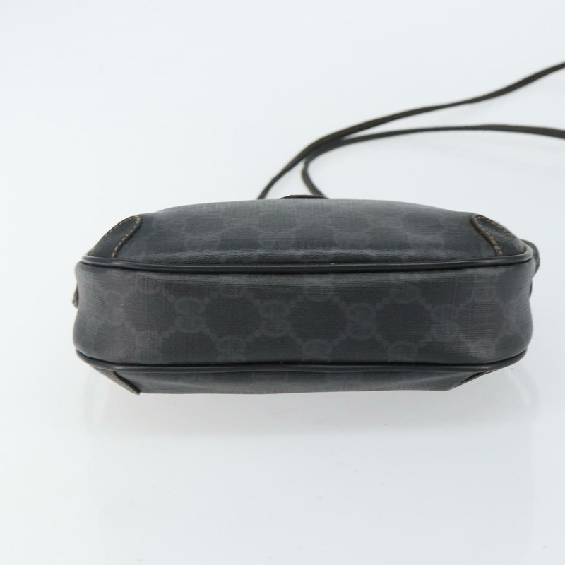 【日本直送】GUCCI GG Supreme Web Sherry Line 包款 PVC 黑金 156 02 066 正品 143126-4