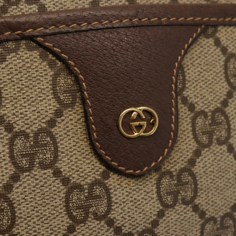 【日本直送】GUCCI GG Supreme 單肩包 PVC 米色銀色 001 58 6594 正品 144076-17