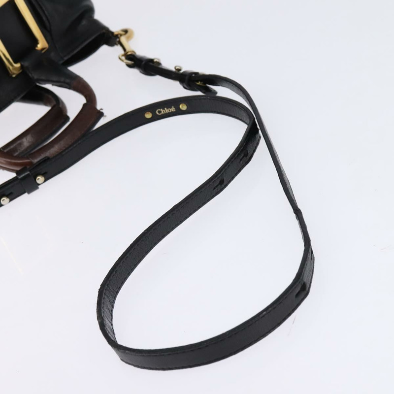 【日本直送】Chloe Etel 手提包 皮革 2 款 黑色 金色 正品 BA6205-7