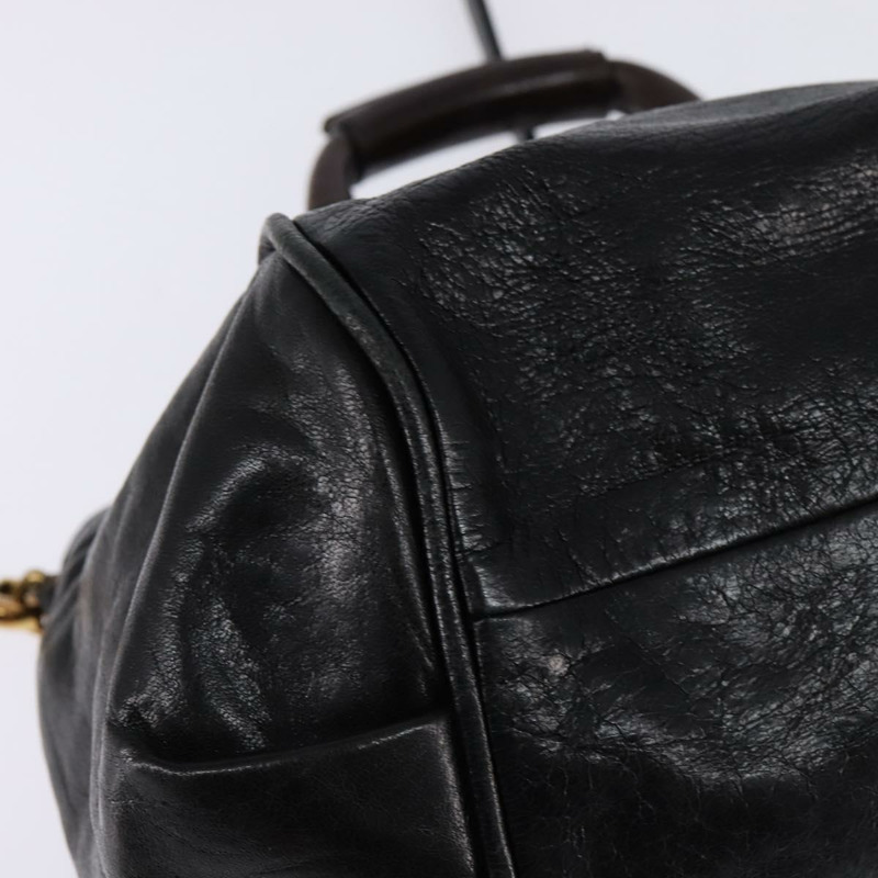 【日本直送】Chloe Etel 手提包 皮革 2 款 黑色 金色 正品 BA6205-16