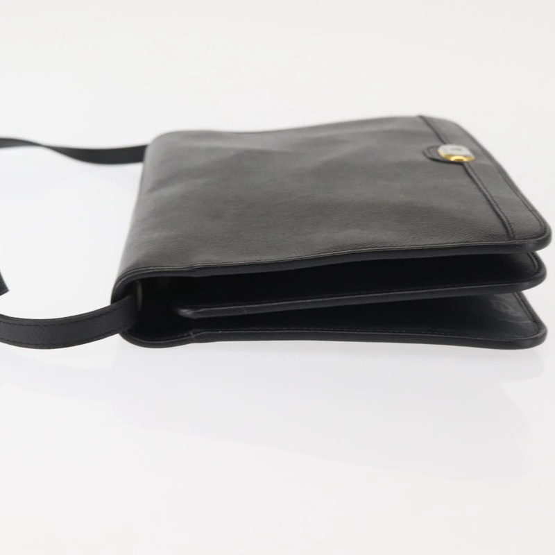 【日本直送】Christian Dior 肩背包 皮革 黑金 正品 BA6322-3