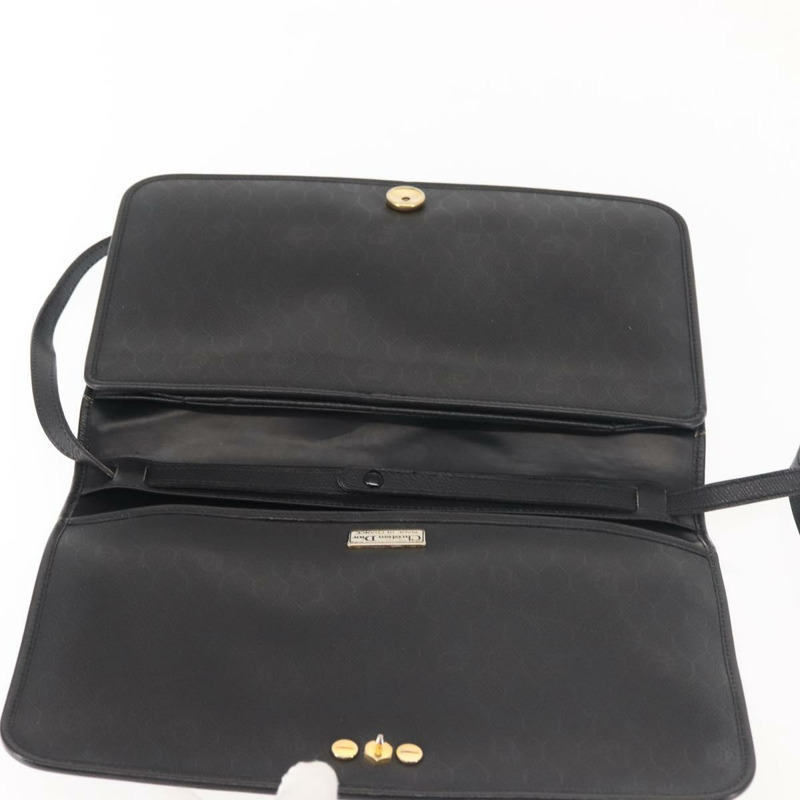 【日本直送】Christian Dior 肩背包 皮革 黑金 正品 BA6322-9
