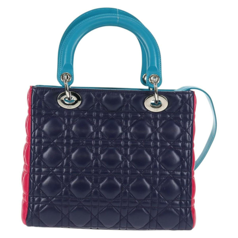 【日本直送】Christian Dior Canage 手提包 皮革 2way 多色 銀色 正品 140132M-1