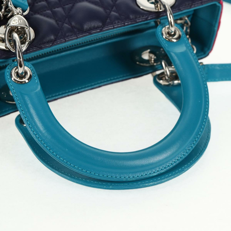 【日本直送】Christian Dior Canage 手提包 皮革 2way 多色 銀色 正品 140132M-7