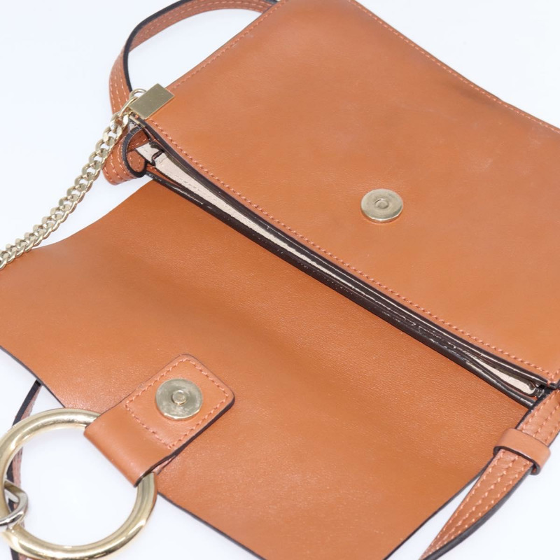 【日本直送】Chloe Fay 肩背包 絨面革 棕金色 正品 BA6454-9