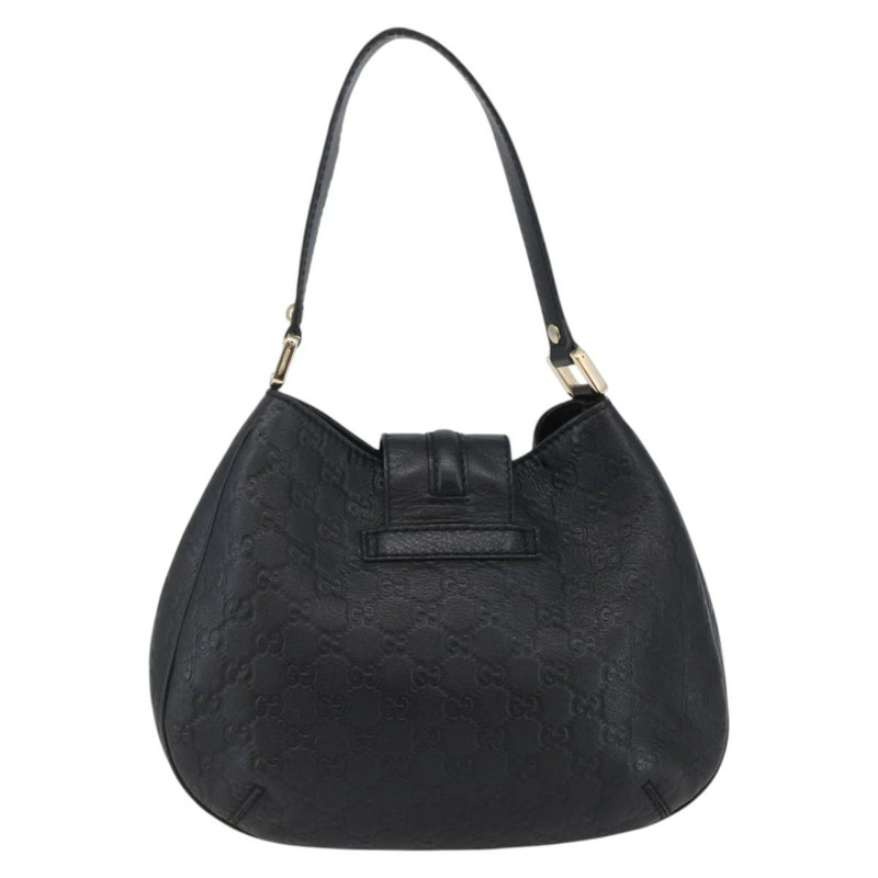 【日本直送】GUCCI GG 帆布 Guccissima 單肩包 皮革 黑金色 233608 正品 144630V-1