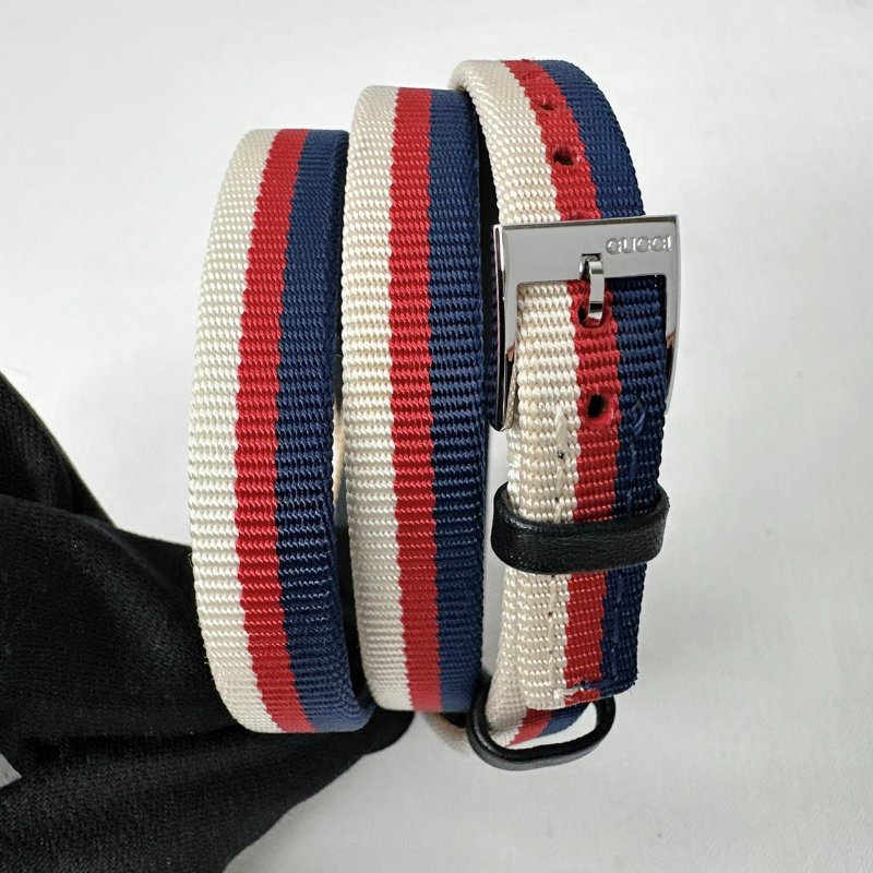 GUCCI G-Frame繞式三色錶盤腕錶-6