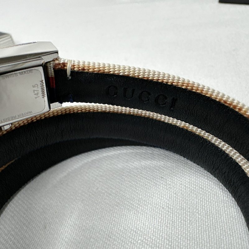 GUCCI G-Frame繞式三色錶盤腕錶-8