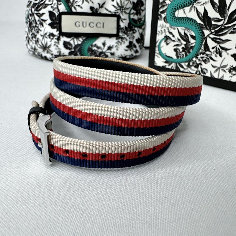 GUCCI G-Frame繞式三色錶盤腕錶-9
