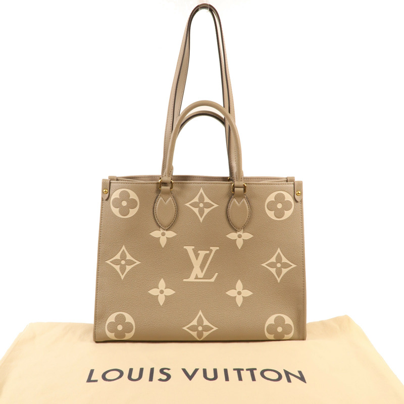 LOUIS VUITTON Monogram Empreinte OnTheGo MM金扣手挽肩背兩用袋-7