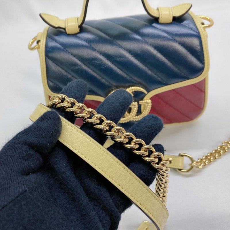 GUCCI GG Marmont系列迷你手提包-9