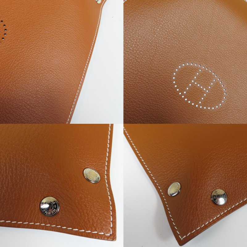 【巴黎站二手名牌專賣店】*現貨*HERMES 愛馬仕 真品*Mises et Relances Desk牛皮烏木色/淺黃褐色置物盤-3