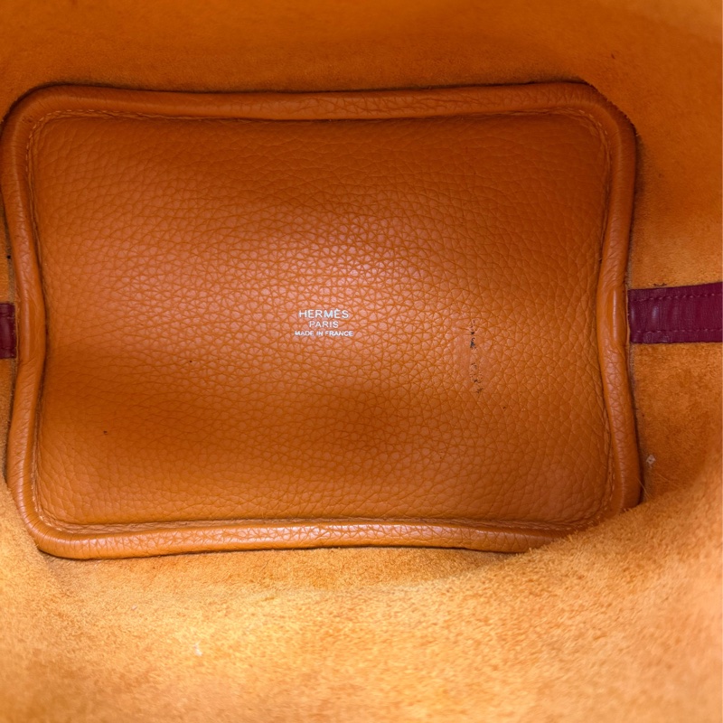 HERMES 愛馬仕 手袋 PICOTIN 18 93/K1 手提包 菜籃子 橙色-7