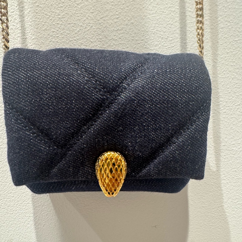 寶格麗 BVLGARI SERPENTI FOREVER 經典蛇頭迷你包(限定牛仔)-0