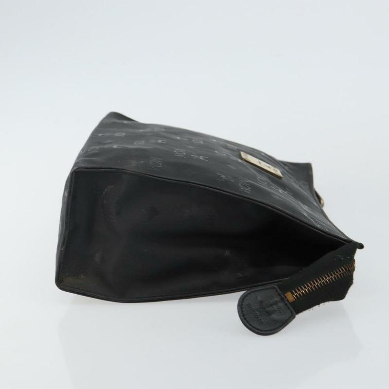 【日本直送】MCM Logo 圖案 Vicetos 手拿包 PVC 黑色 正品 am9105-2