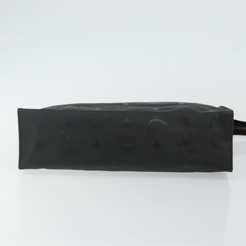【日本直送】MCM Logo 圖案 Vicetos 手拿包 PVC 黑色 正品 am9105-5