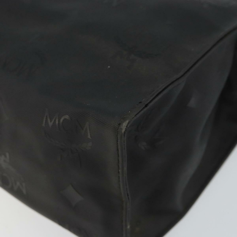 【日本直送】MCM Logo 圖案 Vicetos 手拿包 PVC 黑色 正品 am9105-6