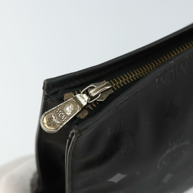 【日本直送】MCM Logo 圖案 Vicetos 手拿包 PVC 黑色 正品 am9105-8