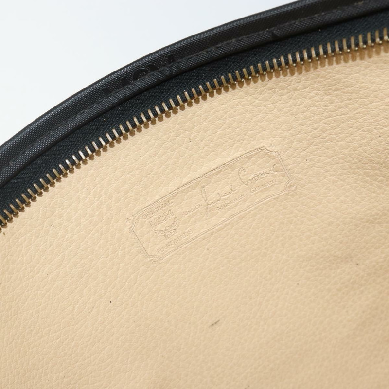 【日本直送】MCM Logo 圖案 Vicetos 手拿包 PVC 黑色 正品 am9105-9