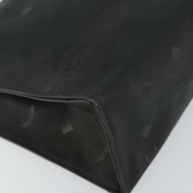 【日本直送】MCM Logo 圖案 Vicetos 手拿包 PVC 黑色 正品 am9105-13