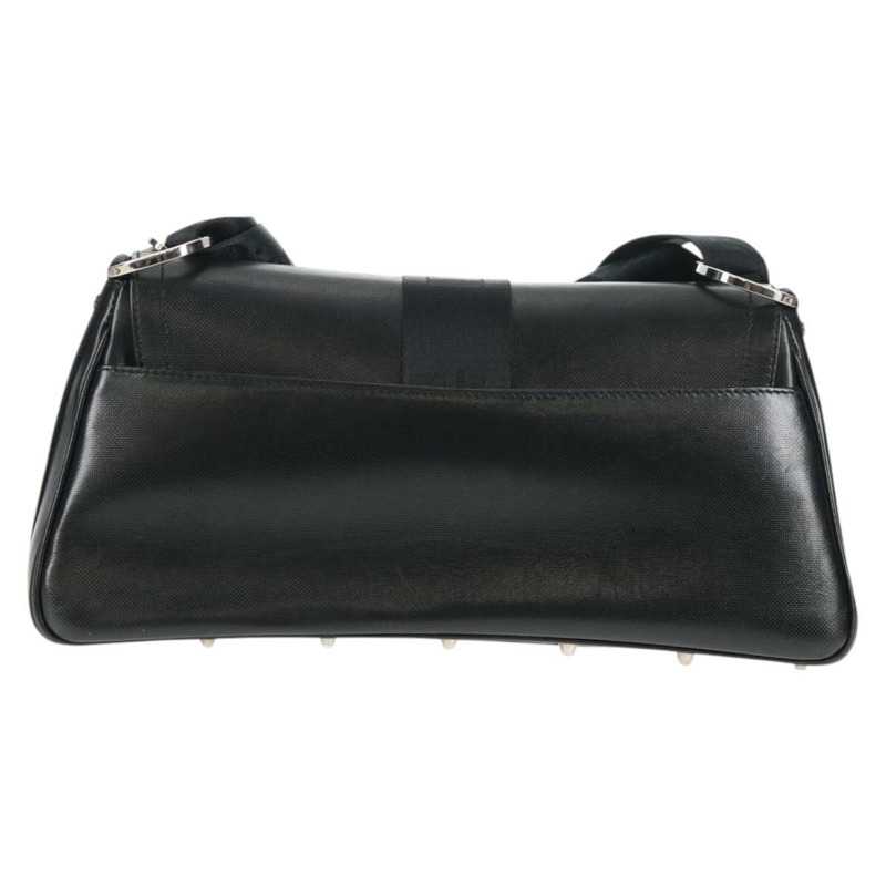 【日本直送】Christian Dior Hardcore 肩背包 皮革 2 向 銀色 黑色 正品 hk2967V-1