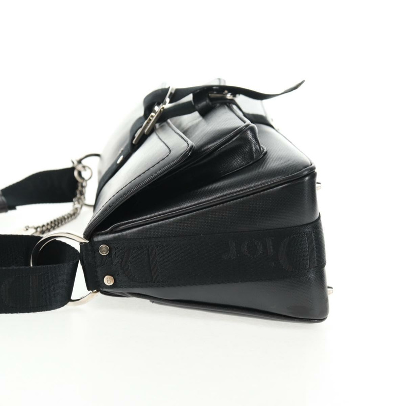 【日本直送】Christian Dior Hardcore 肩背包 皮革 2 向 銀色 黑色 正品 hk2967V-2