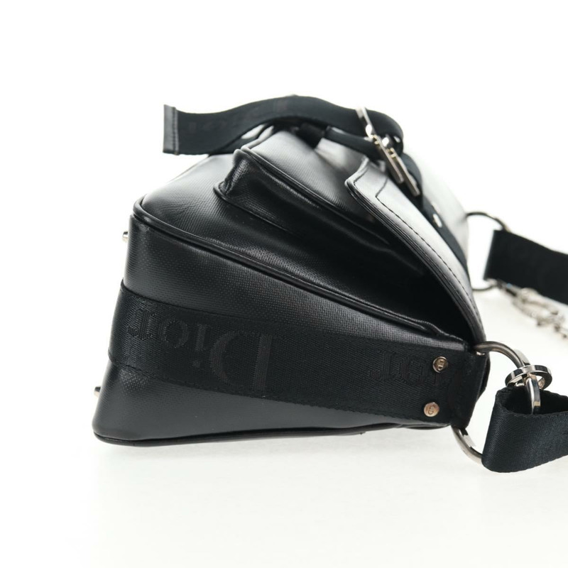 【日本直送】Christian Dior Hardcore 肩背包 皮革 2 向 銀色 黑色 正品 hk2967V-3