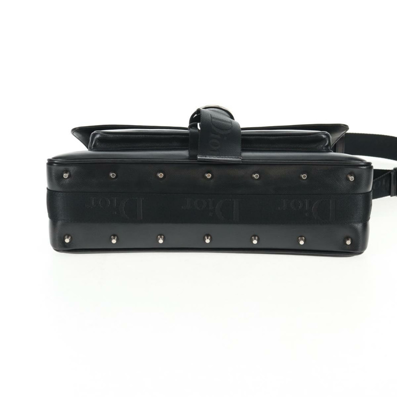 【日本直送】Christian Dior Hardcore 肩背包 皮革 2 向 銀色 黑色 正品 hk2967V-4