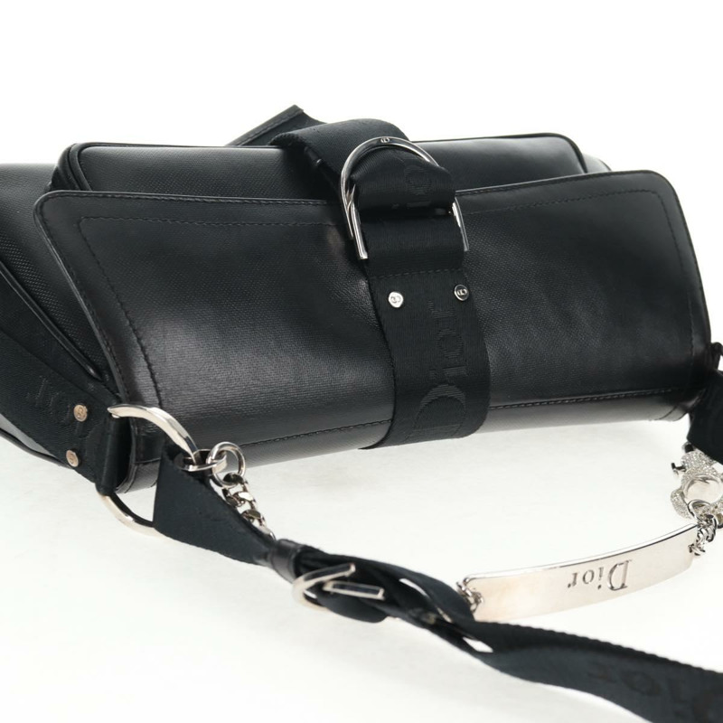 【日本直送】Christian Dior Hardcore 肩背包 皮革 2 向 銀色 黑色 正品 hk2967V-5