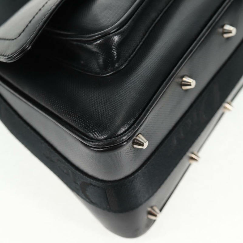 【日本直送】Christian Dior Hardcore 肩背包 皮革 2 向 銀色 黑色 正品 hk2967V-8