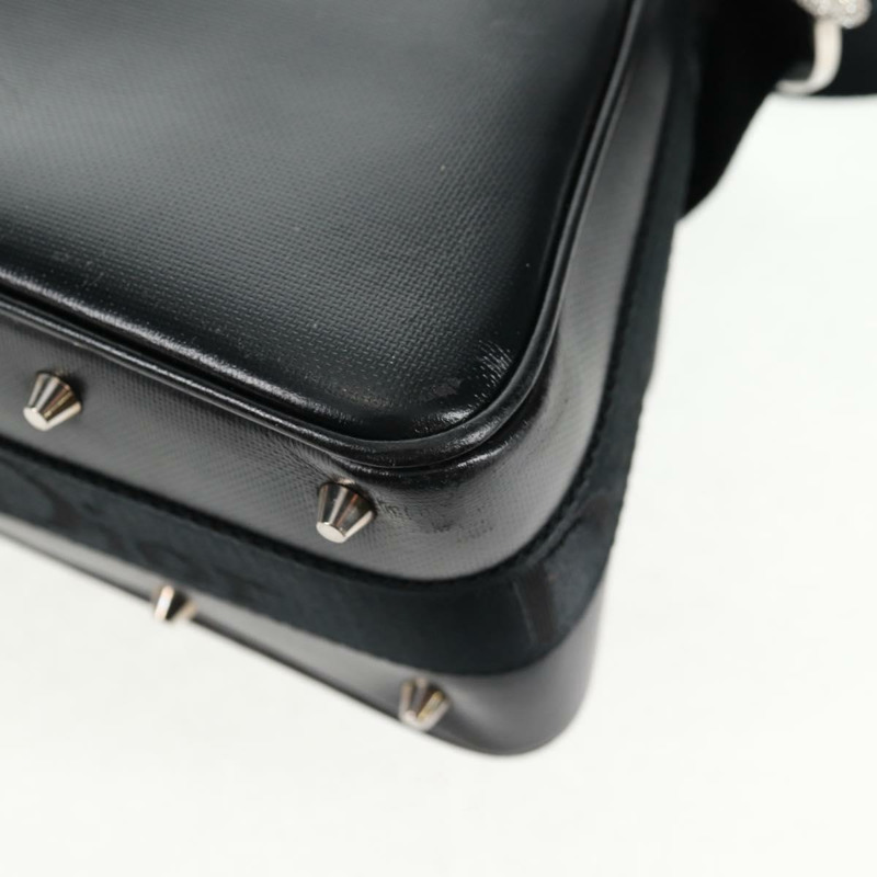 【日本直送】Christian Dior Hardcore 肩背包 皮革 2 向 銀色 黑色 正品 hk2967V-21