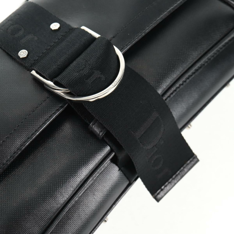 【日本直送】Christian Dior Hardcore 肩背包 皮革 2 向 銀色 黑色 正品 hk2967V-22