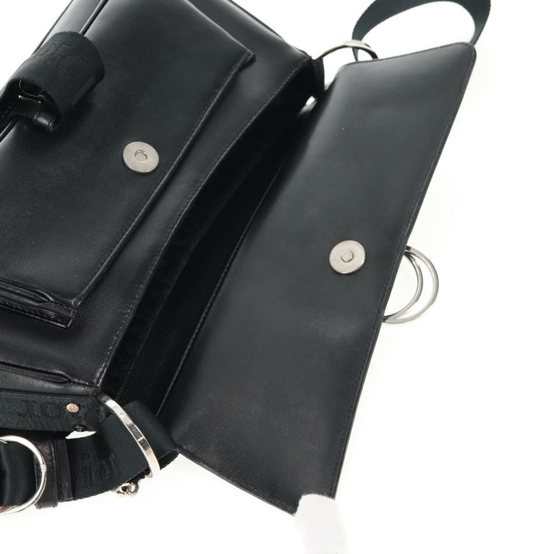 【日本直送】Christian Dior Hardcore 肩背包 皮革 2 向 銀色 黑色 正品 hk2967V-23