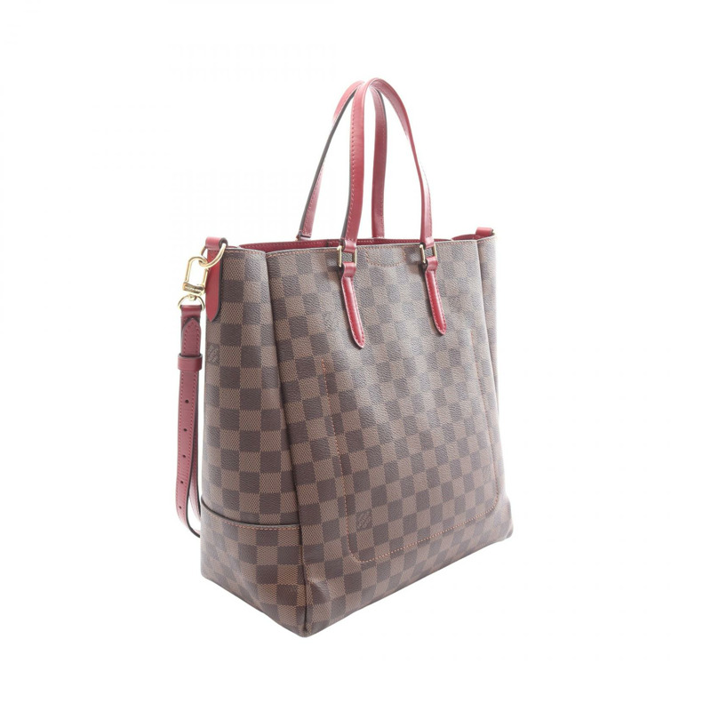 路易威登 Belmont NV MM 單肩托特包 N60293 Damier Ebene 櫻桃莓色-1