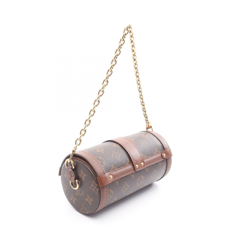 LOUIS VUITTON Papillon Trunk 鏈條單肩包 M57835 Monogram 帆布 二手 LV-1