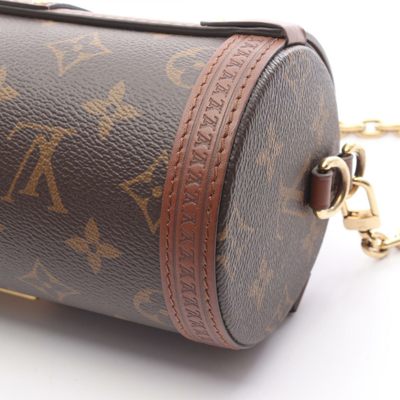LOUIS VUITTON Papillon Trunk 鏈條單肩包 M57835 Monogram 帆布 二手 LV-4