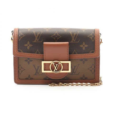 LOUIS VUITTON Portefeuille Dauphine 鏈條單肩包 M68746 Monogram Reverse