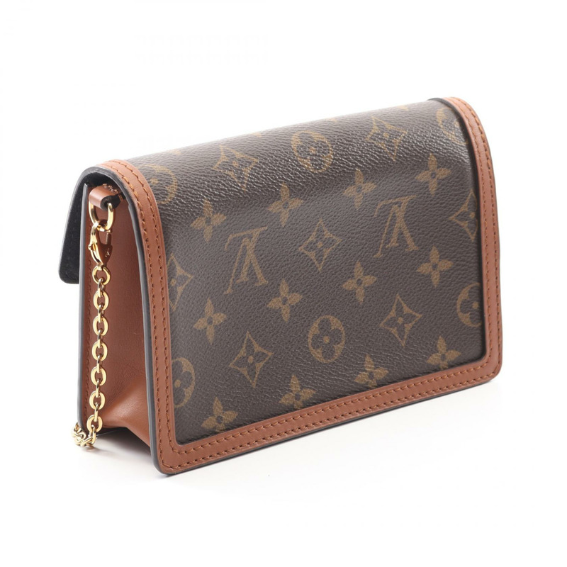 LOUIS VUITTON Portefeuille Dauphine 鏈條單肩包 M68746 Monogram Reverse-1