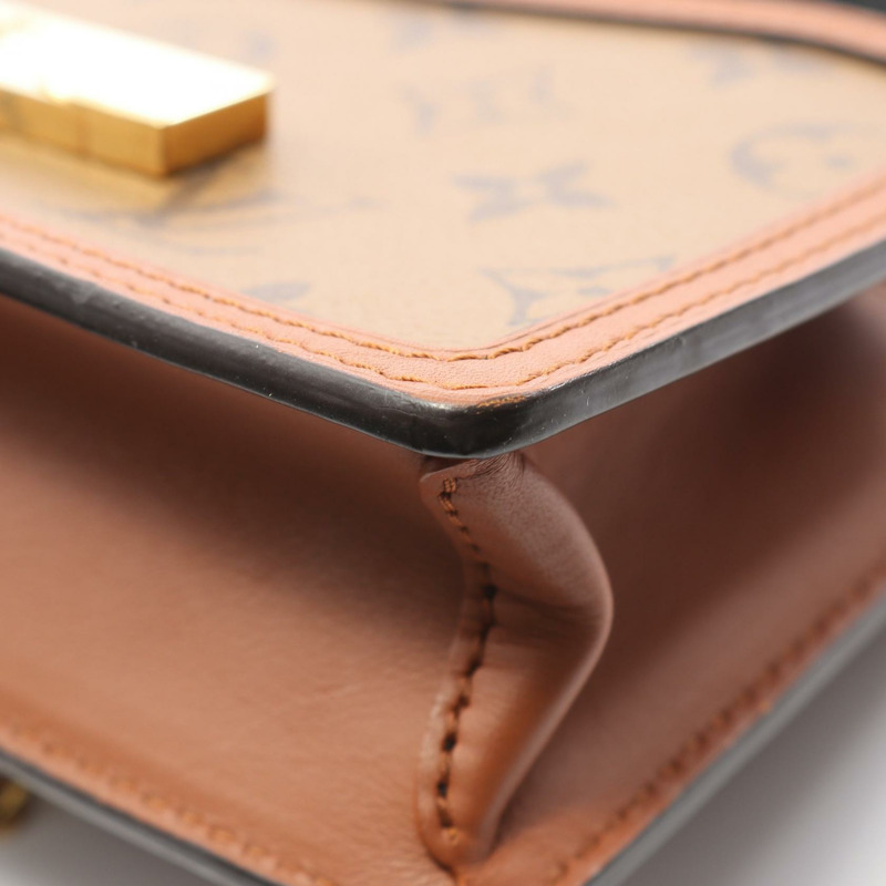 LOUIS VUITTON Portefeuille Dauphine 鏈條單肩包 M68746 Monogram Reverse-7