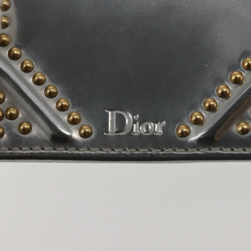【日本直送】Christian Dior 鏈條單肩包 琺瑯銀色 正品 128918-16