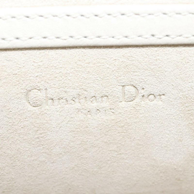 【日本直送】Christian Dior 鏈條單肩包 琺瑯銀色 正品 128918-18
