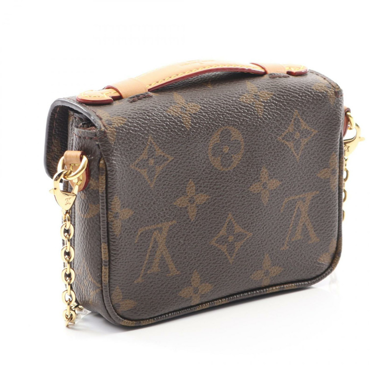 LOUIS VUITTON Micro Metis 鏈條單肩斜背包手提包 M81267 字母組合 二手-1