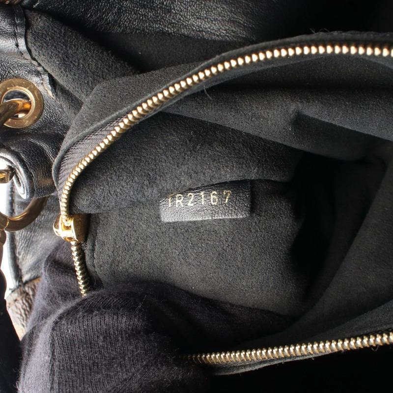 LOUIS VUITTON Doble V 肩部斜背包 M54439 Monogram 皮革黑色-4