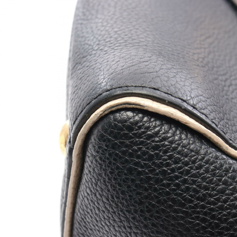 LOUIS VUITTON Doble V 肩部斜背包 M54439 Monogram 皮革黑色-6