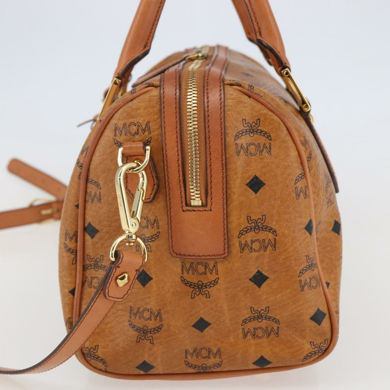【日本直送】MCM Vicetos 標誌手提包 PVC 兩用款 棕金色 正品 142555-3