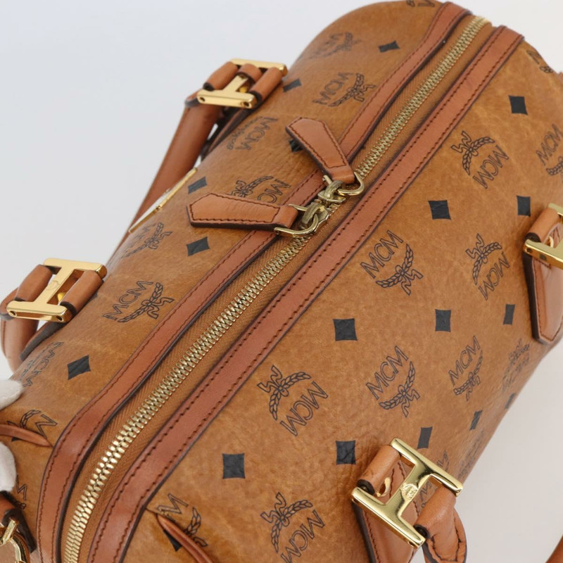 【日本直送】MCM Vicetos 標誌手提包 PVC 兩用款 棕金色 正品 142555-5