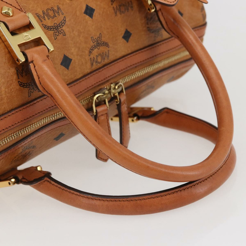 【日本直送】MCM Vicetos 標誌手提包 PVC 兩用款 棕金色 正品 142555-6