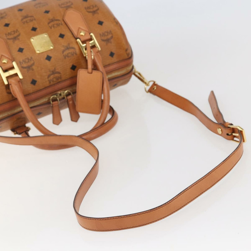 【日本直送】MCM Vicetos 標誌手提包 PVC 兩用款 棕金色 正品 142555-8