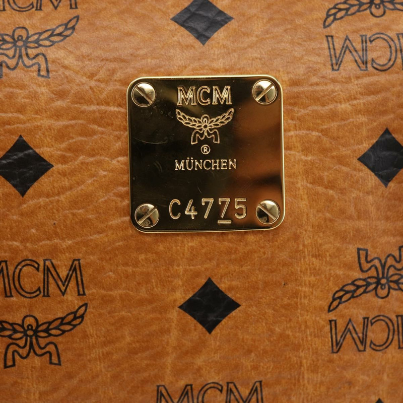 【日本直送】MCM Vicetos 標誌手提包 PVC 兩用款 棕金色 正品 142555-10